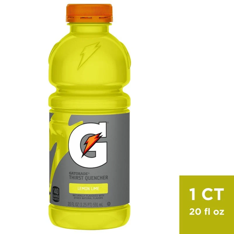 Gatorade Lemon-Lime — Lemon-lime sports drink · 20 fl oz bottle