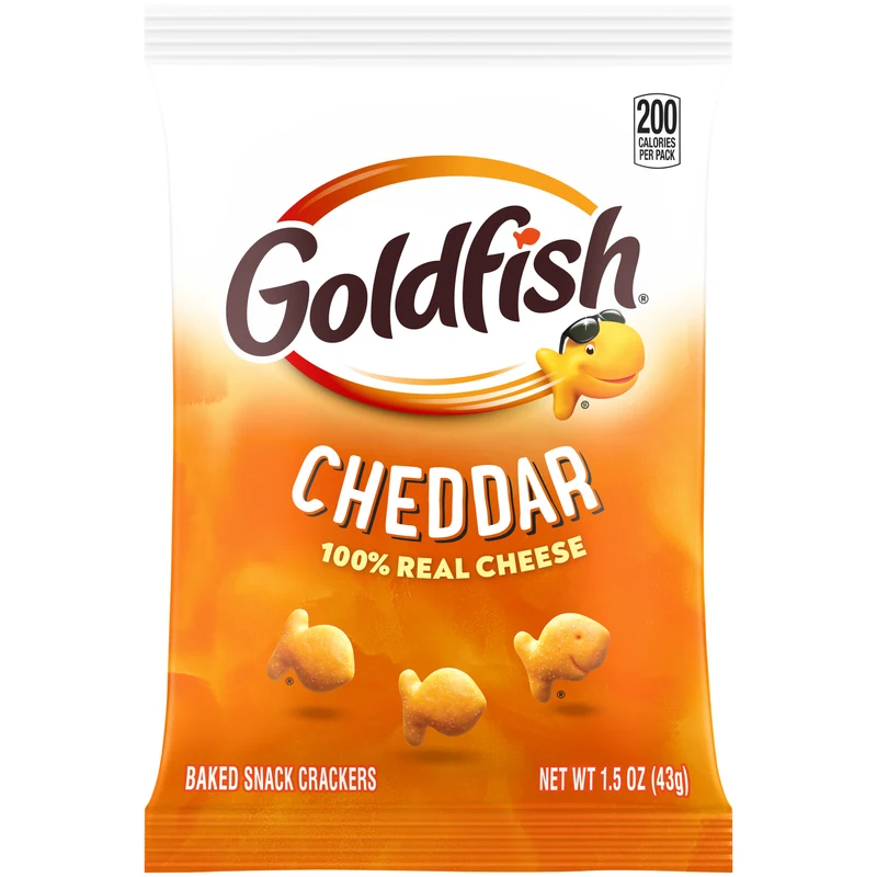 Goldfish Cheddar — Cheddar baked snack crackers · 1.5 oz bag