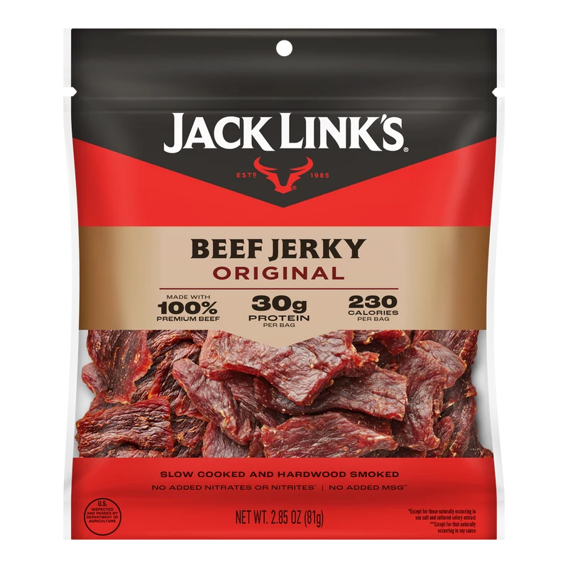 Jack Link’s Original Beef Jerky — Original beef jerky · 2.85 oz bag