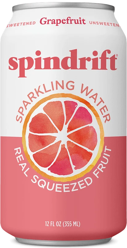 Spindrift Grapefruit — Grapefruit sparkling water · 12 fl oz can